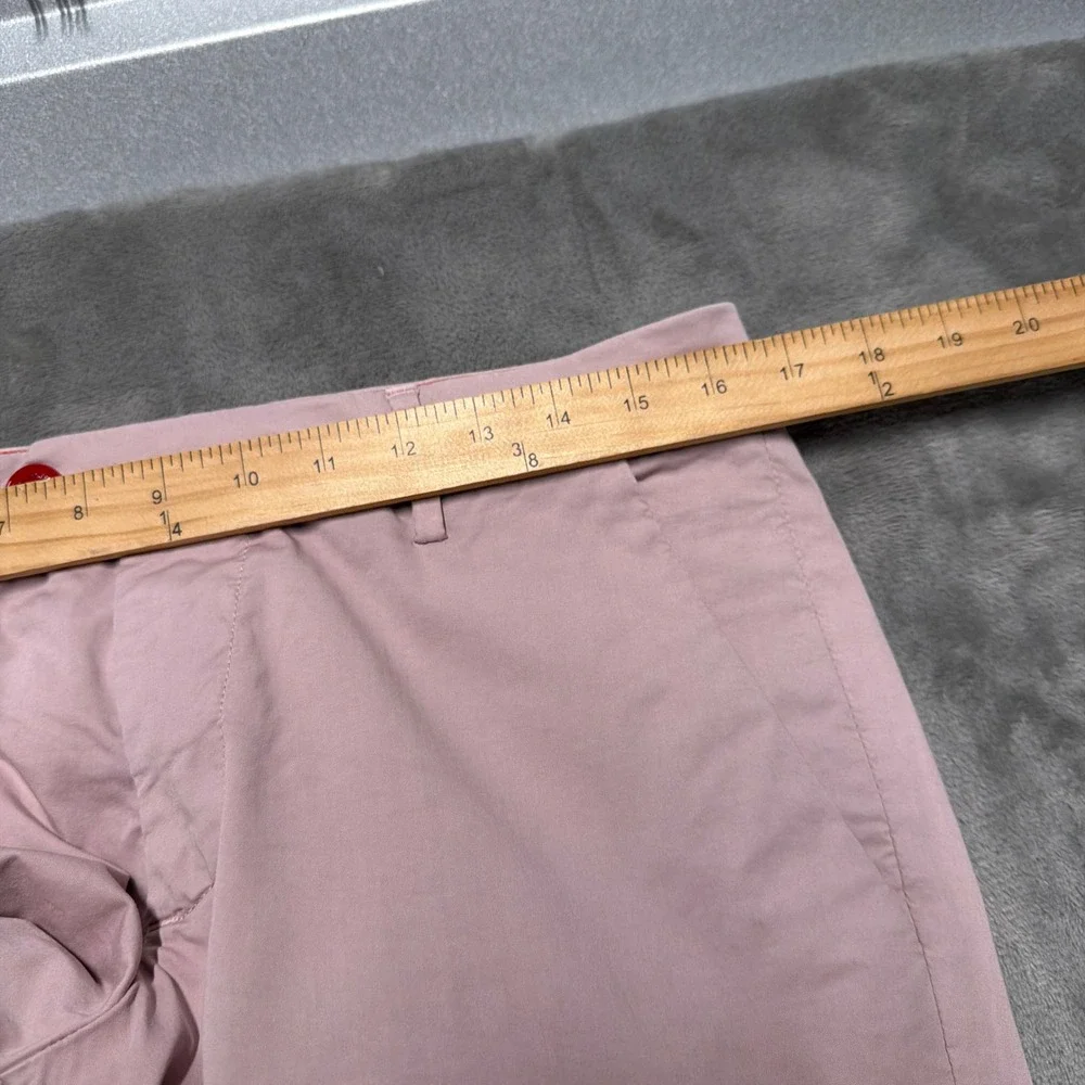 Baronio Chino Pants Mens 33 Pink Skinny Made Italy Cotton Trousers Luxury Preppy